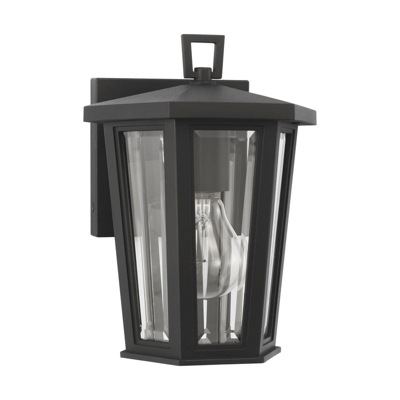 Witley Mini Outdoor Wall Lantern in Textured Black
