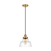 Baskin Chimney Pendant in Satin Brass