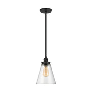 Baskin Cone Pendant in Midnight Black