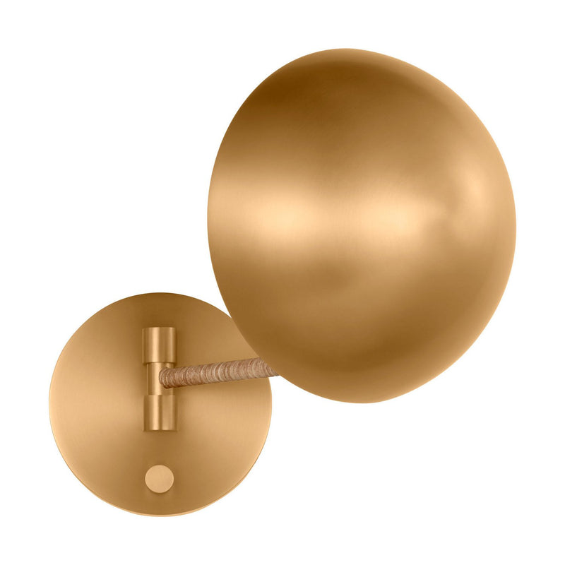 Balleroy Medium Wall Sconce in Burnished Brass
