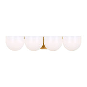 Cheverny 4-Light Extra Large Bath Vanity Light in Burnished Brass