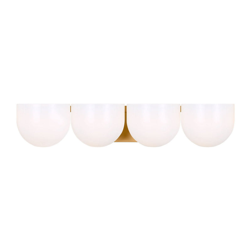 Cheverny 4-Light Extra Large Bath Vanity Light in Burnished Brass