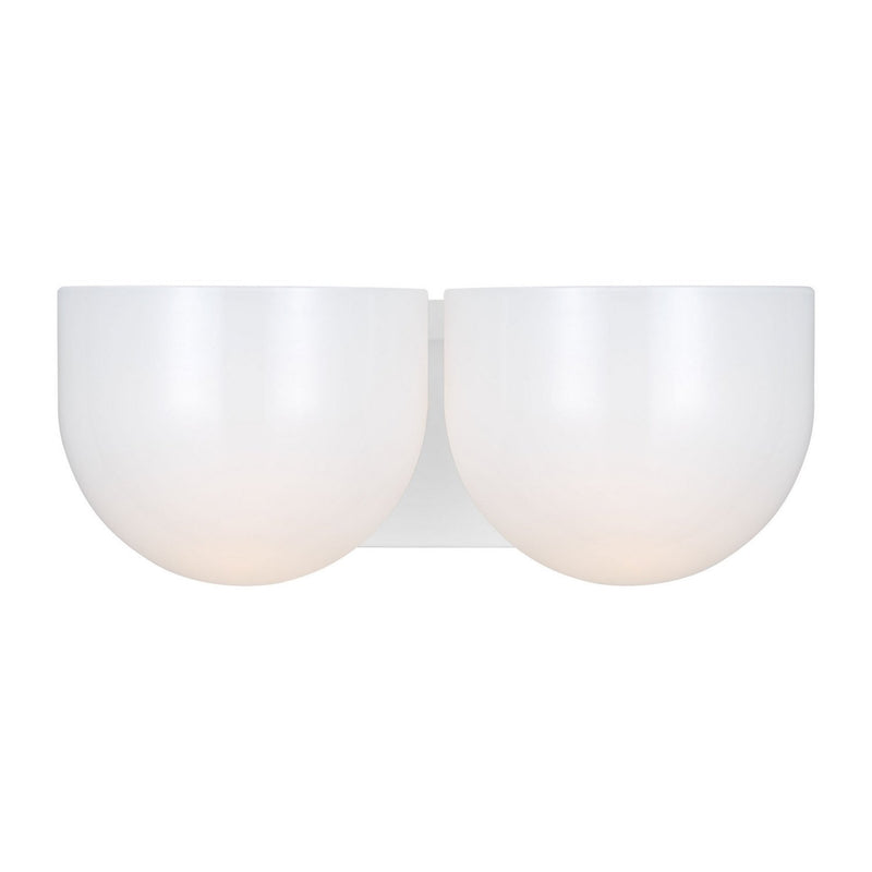 Cheverny 2-Light Medium Bath Vanity Light in Matte White