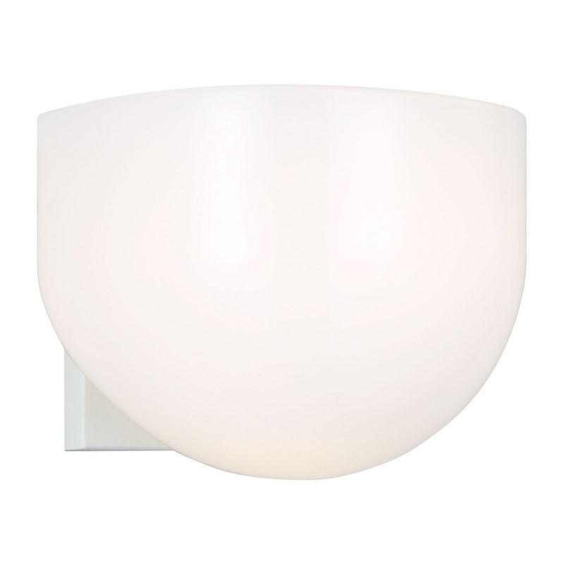 Cheverny Small Bath Sconce in Matte White