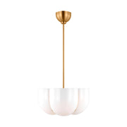 Cheverny 4-Light Large Pendant in Burnished Brass