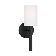 Manor Medium Wall Sconce in Midnight Black