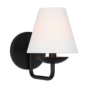 Albion Small Wall Sconce in Midnight Black