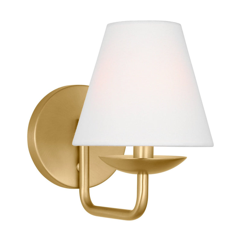 Albion Small Wall Sconce in Satin Brass