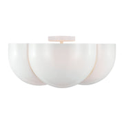 Cheverny 4-Light Large Semi-Flush Mount in Matte White