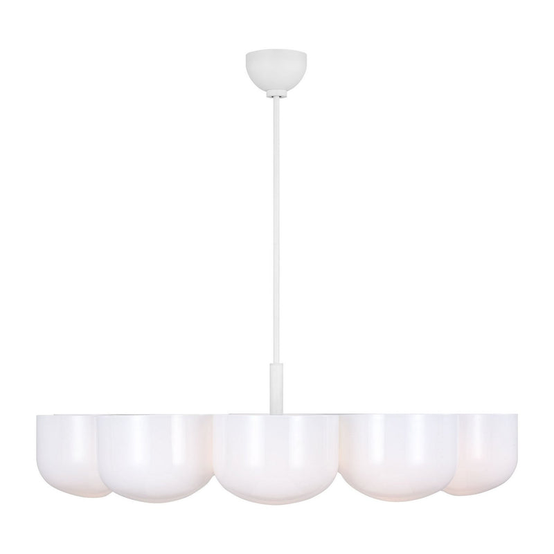 Cheverny 10-Light Large Chandelier in Matte White