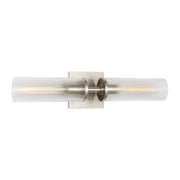 Sarita Medium 2-Light Bath Vanity Light in Brushed Nickel