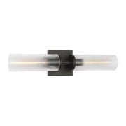Sarita Medium 2-Light Bath Vanity Light in Midnight Black