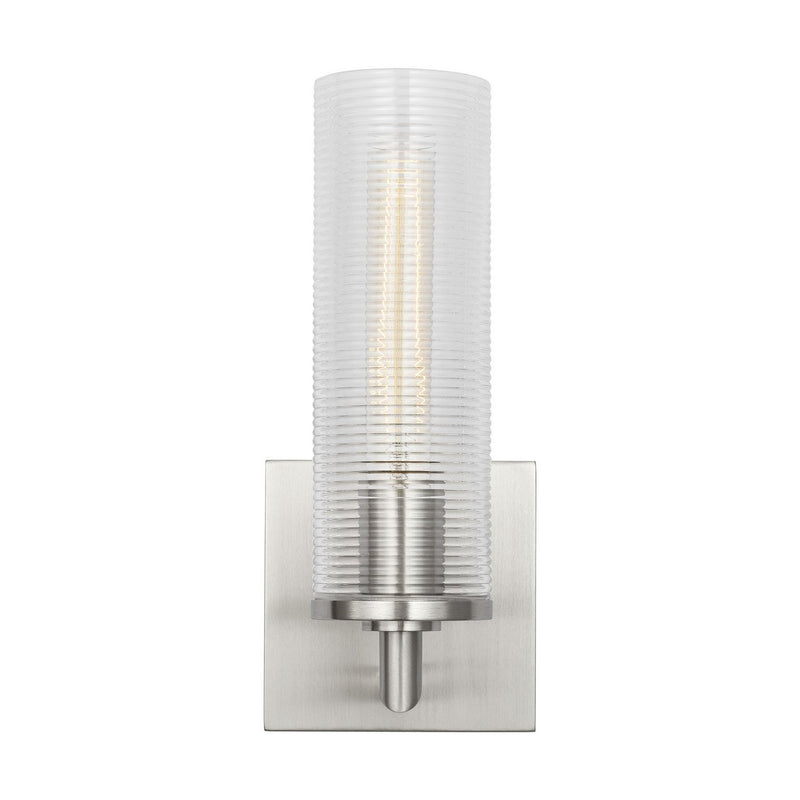 Sarita Small Bath Sconce in Brushed Nickel