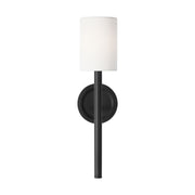 Egmont Tall Wall Sconce in Midnight Black