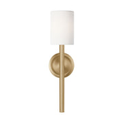 Egmont Tall Wall Sconce in Satin Brass