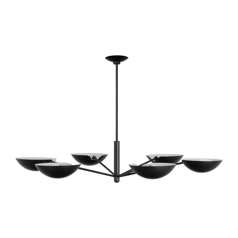 Nevel 6-Light Extra Large Chandelier in Aged Iron