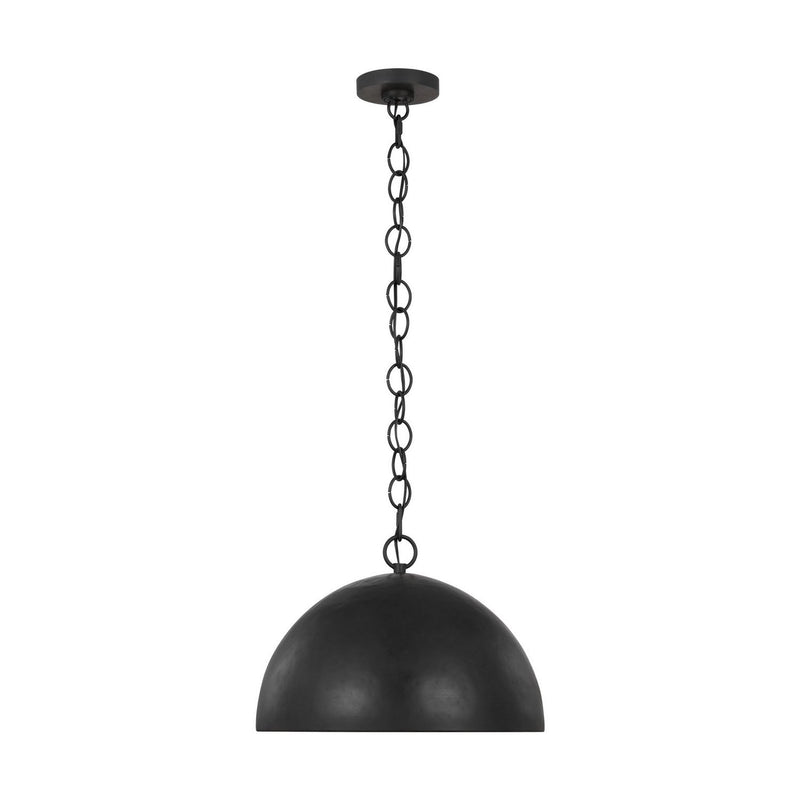 Whare Medium Pendant in Aged Iron