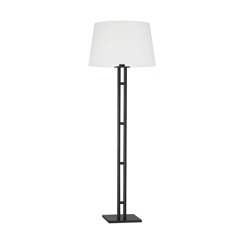 Haddon Medium Floor Lamp in Aged Iron