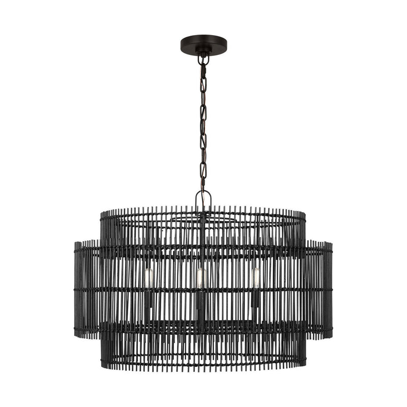 Elio 4-Light Large Pendant in Aged Iron