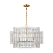 Elio 4-Light Large Pendant in Burnished Brass