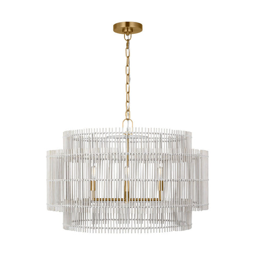 Elio 4-Light Large Pendant in Burnished Brass