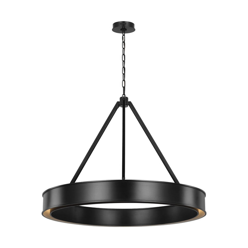 Leonard Large Chandelier in Aged Iron