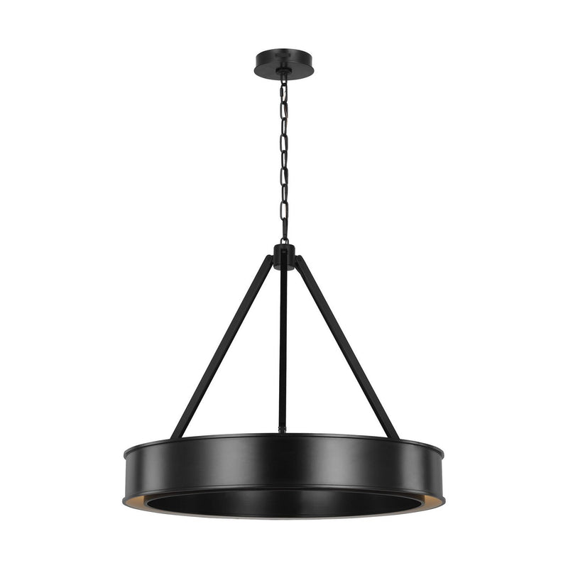 Leonard Medium Chandelier in Aged Iron