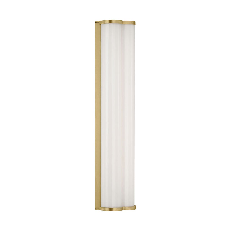Freya Small Bath Vanity Light in Burnished Brass