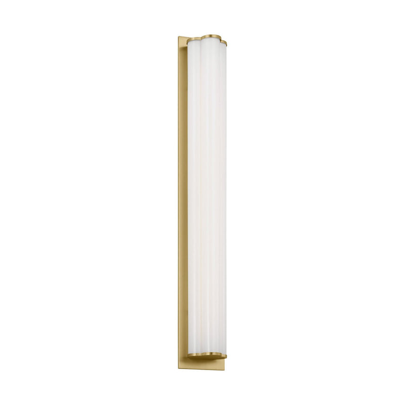 Freya Large Bath Vanity Light in Burnished Brass