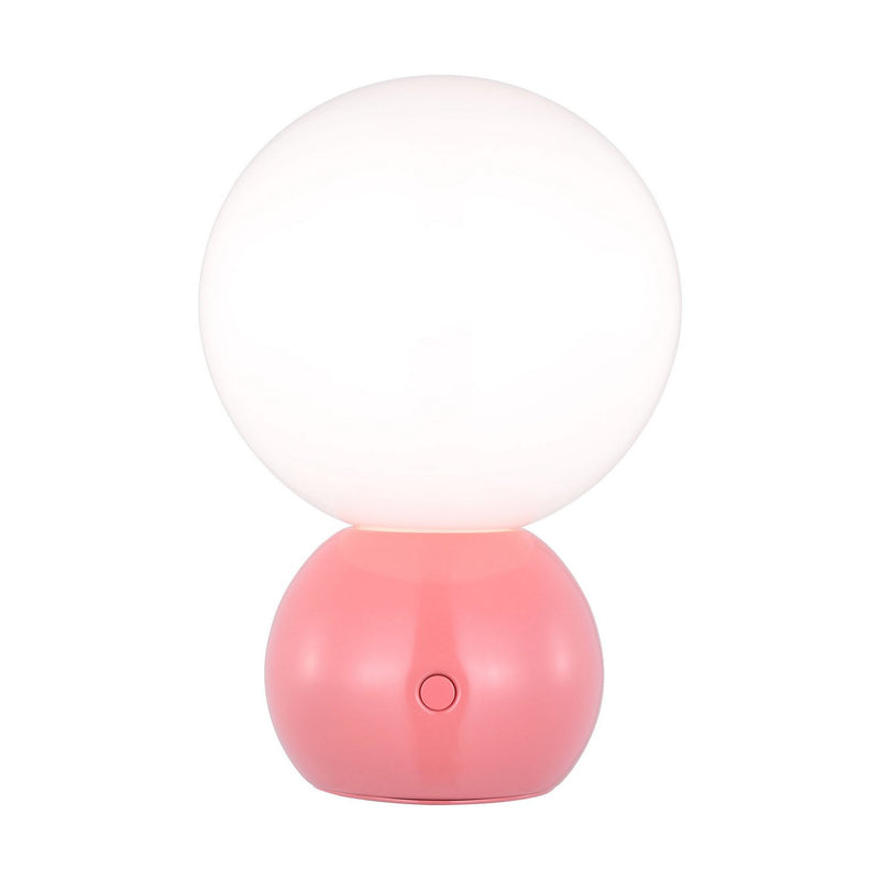 Suki Rechargeable Mini Table Lamp in Coral