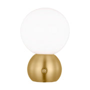 Suki Rechargeable Mini Table Lamp in Burnished Brass