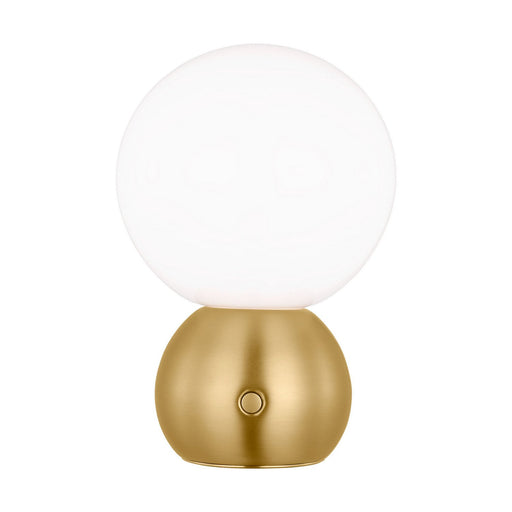 Suki Rechargeable Mini Table Lamp in Burnished Brass
