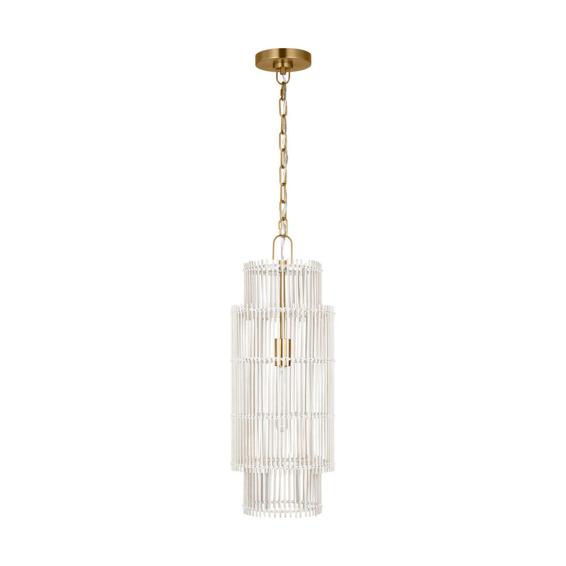 Elio Small Pendant in Burnished Brass