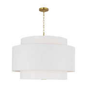 Sawyer Extra Large 4-Light Pendant in Burnished Brass