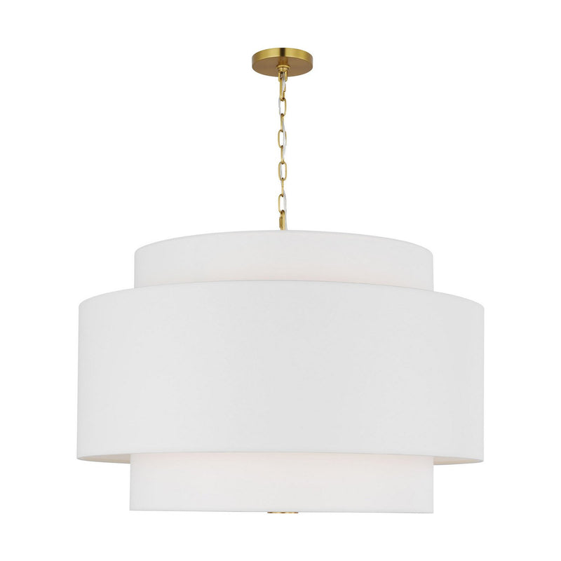Sawyer Extra Large 4-Light Pendant in Burnished Brass