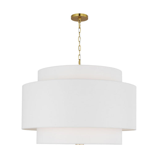 Sawyer Extra Large 4-Light Pendant in Burnished Brass