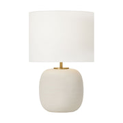 Fanny Wide Table Lamp in Matte Concrete