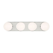 Syrie Large 4-Light Bath Vanity Light in Polished Nickel