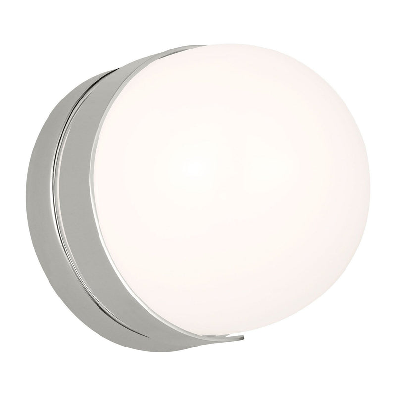 Syrie Small Bath Sconce in Polished Nickel