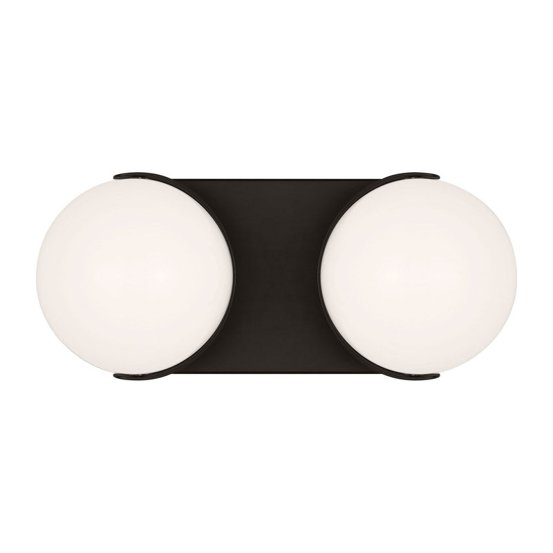 Syrie Medium 2-Light Bath Vanity Light in Aged Iron