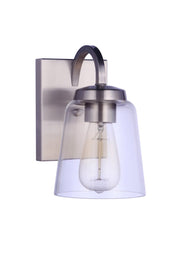 Elsa 1 Light 5.5" Wall Sconce in Brushed Polished Nickel