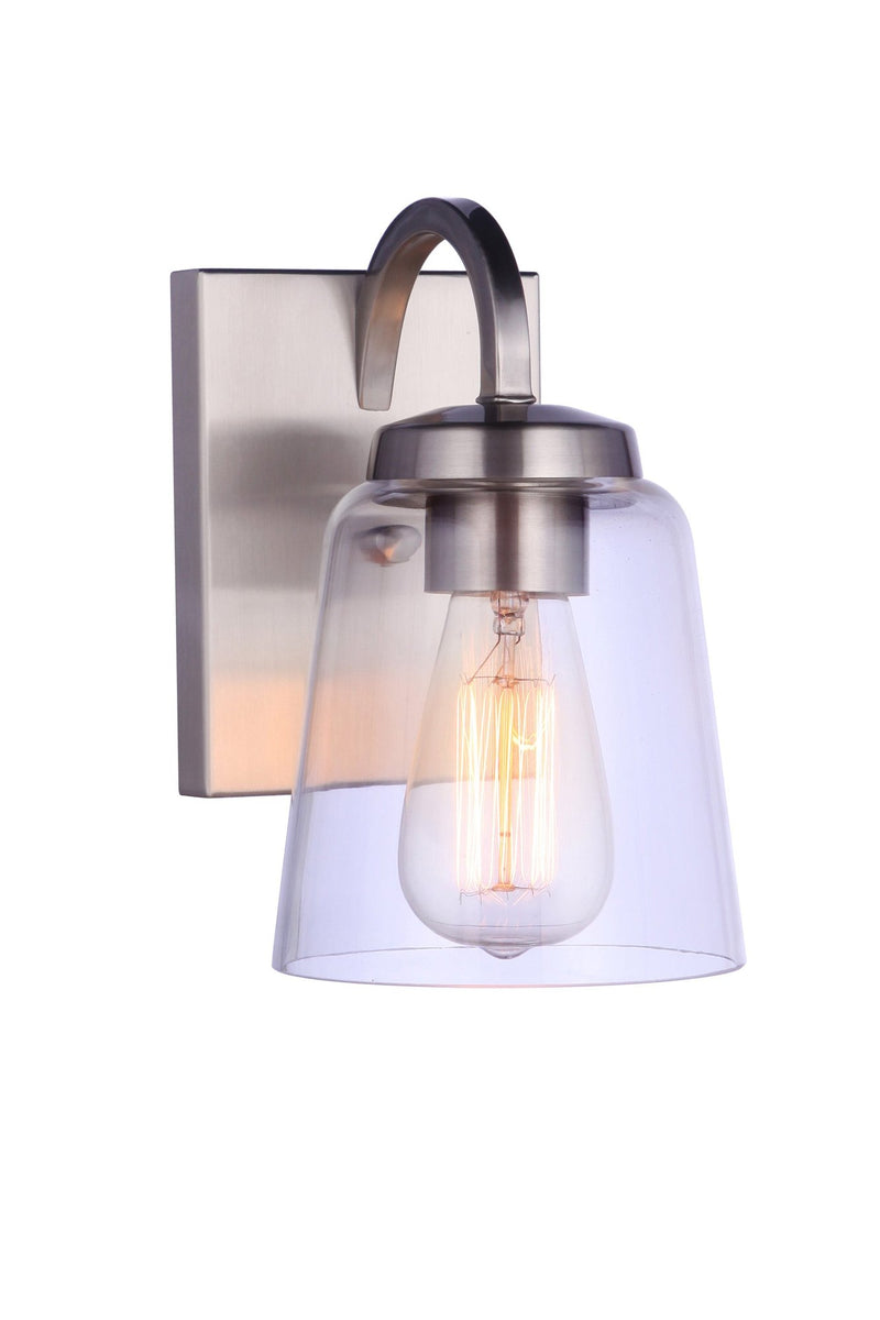 Elsa 1 Light 5.5" Wall Sconce in Brushed Polished Nickel