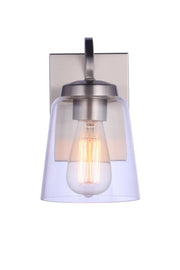 Elsa 1 Light 5.5" Wall Sconce in Brushed Polished Nickel