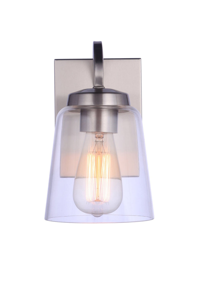 Elsa 1 Light 5.5" Wall Sconce in Brushed Polished Nickel