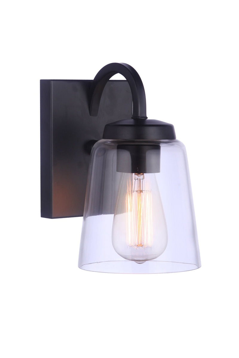 Elsa 1 Light 5.5" Wall Sconce in Flat Black