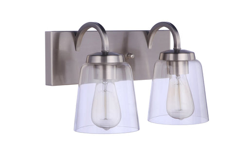 Elsa 2 Light 14" Vanity in Brushed Polished Nickel