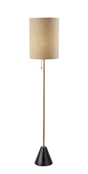 Tucker Floor Lamp in Antique Brass