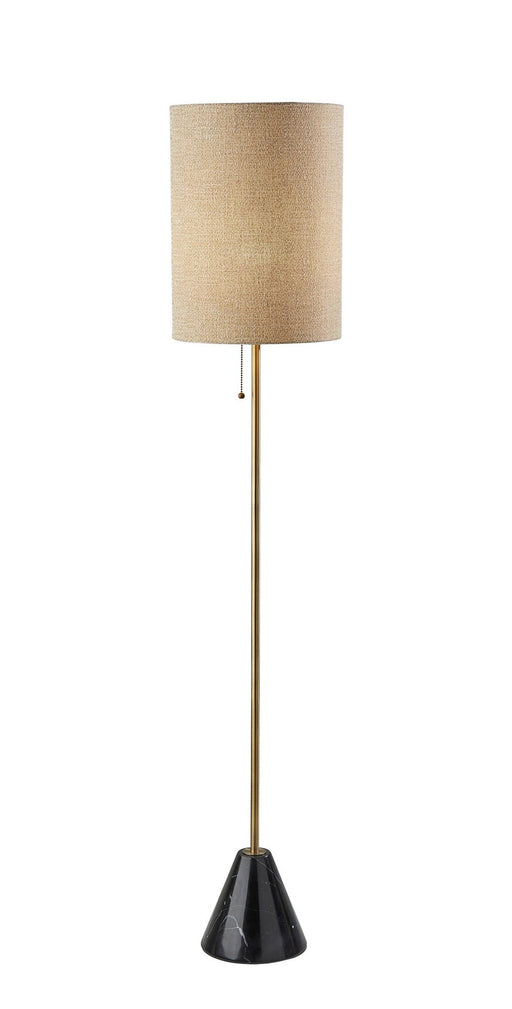 Tucker Floor Lamp in Antique Brass