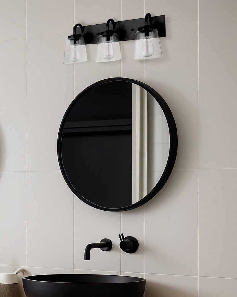 Elsa 3 Light 22.5" Vanity in Flat Black