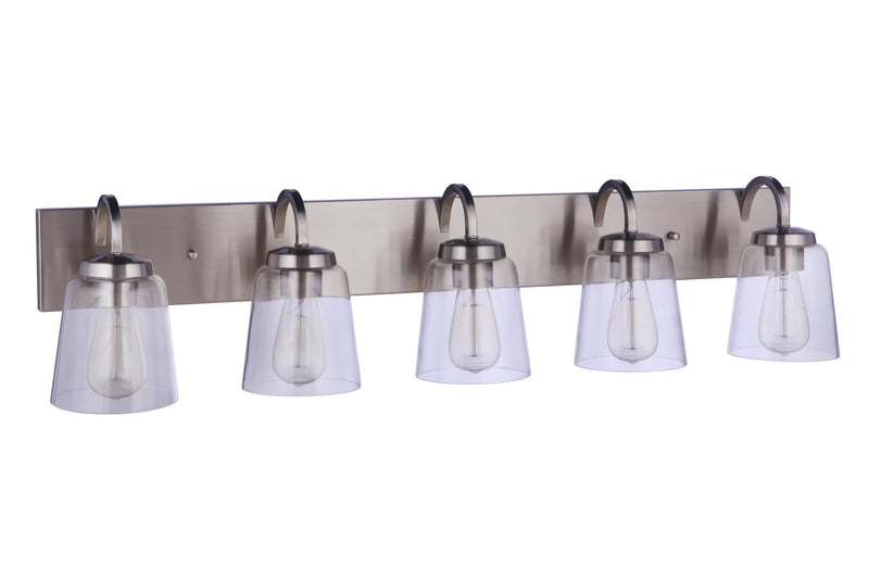 Elsa 5 Light 39.5" Vanity in Brushed Polished Nickel